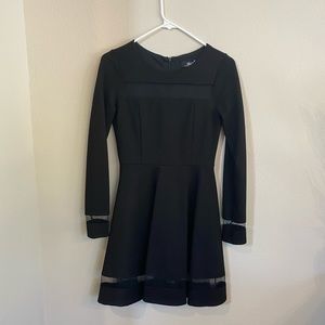 Lulus black dress with lace detail